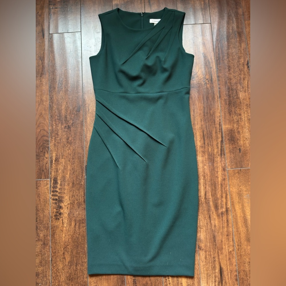 Calvin Klein Dark Green Midi Dress